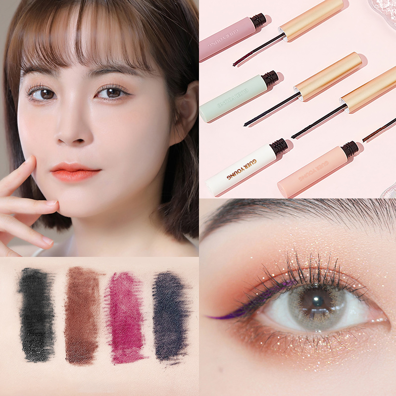 Waterproof Colored Mascara with 2.5mm Fine Brush – Smudge-Proof & Easy Removal