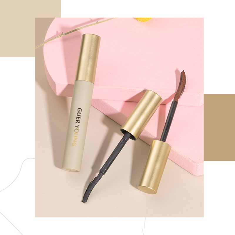 Curved Brush Curling Mascara – Natural Brown Waterproof Volume