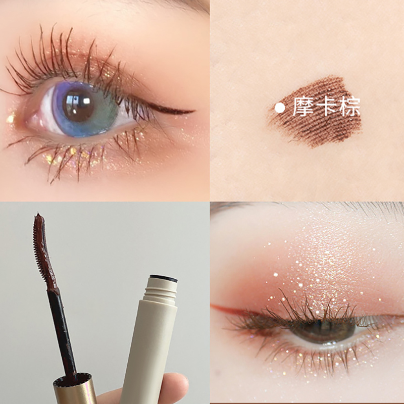 Curved Brush Curling Mascara – Natural Brown Waterproof Volume