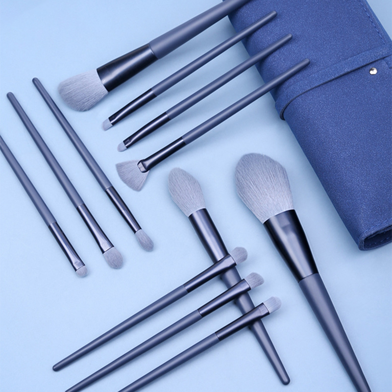 12PCS Professional Makeup Brush Set with Soft Synthetic Bristles and Durable Handles