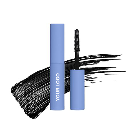 Waterproof Volumizing Mascara with Dense Brush - Long Lasting Black Mascara for Dramatic Lashes