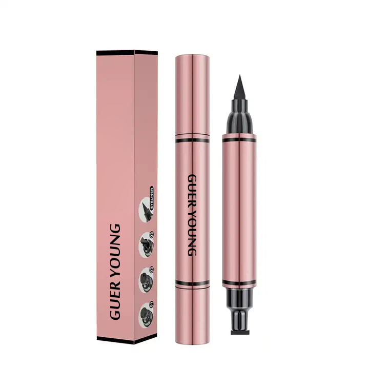2-in-1 Winged Eyeliner & Eye Stamp Pen – Waterproof, Smudge-Proof, Quick-Dry with Star/Heart/Wing/Aircraft Seals