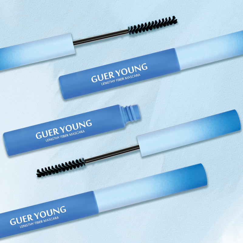 GUER YOUNG Lengthy Fiber Mascara – Waterproof, Anti-Smudge, Long-Lasting, Curling, Spiral Slim Brush