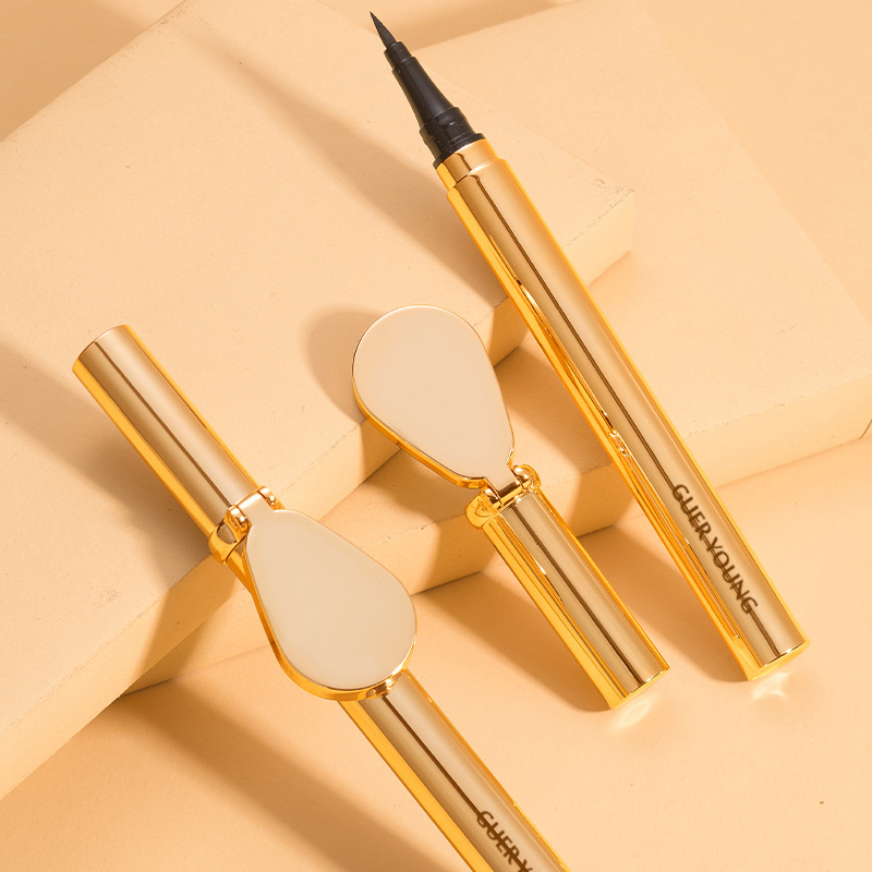 Waterproof Precision Eyeliner Pen with Built-in Mirror – Smudge-Proof, Quick-Dry, Long-Lasting