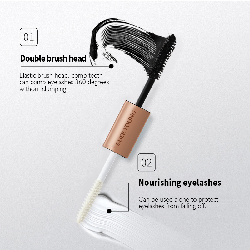 Double-Ended Curling Mascara – Lengthening, Nourishing & Waterproof Formula