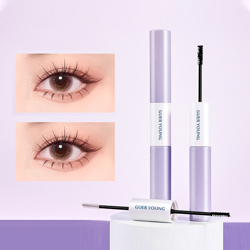 Dual-Ended Lengthening Mascara – Nourishing Base & Curling Black Formula