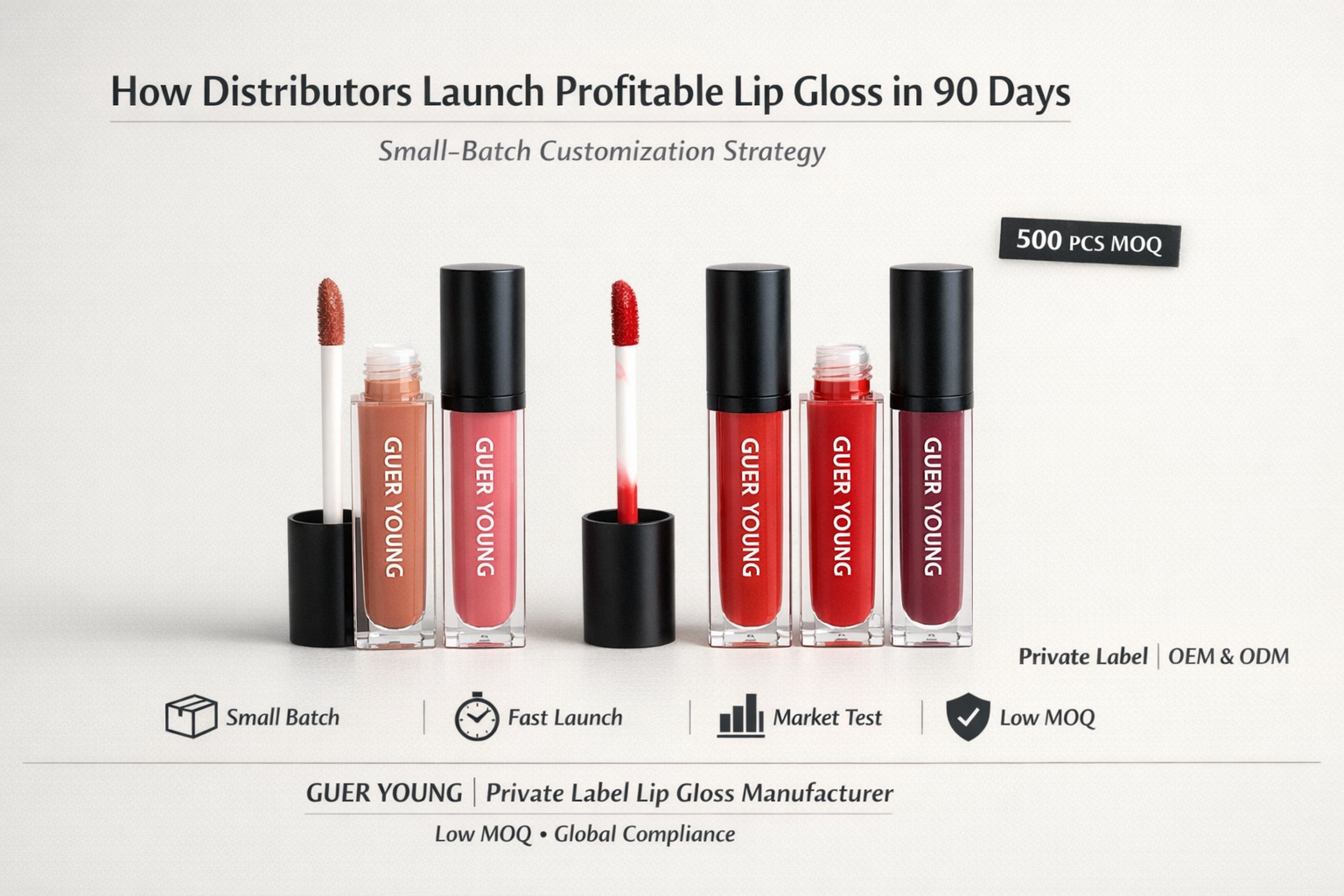 Solving Inventory Pressure & Market Entry Risks: How Small-Batch Lip Gloss Customization Drives Profitability in 90 Days