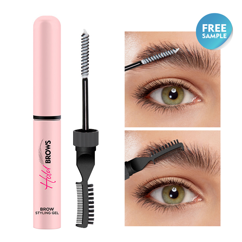 Double-Ended Eyebrow Styling Gel – Clear Brow Sculpt for Fluffy & Defined Look
