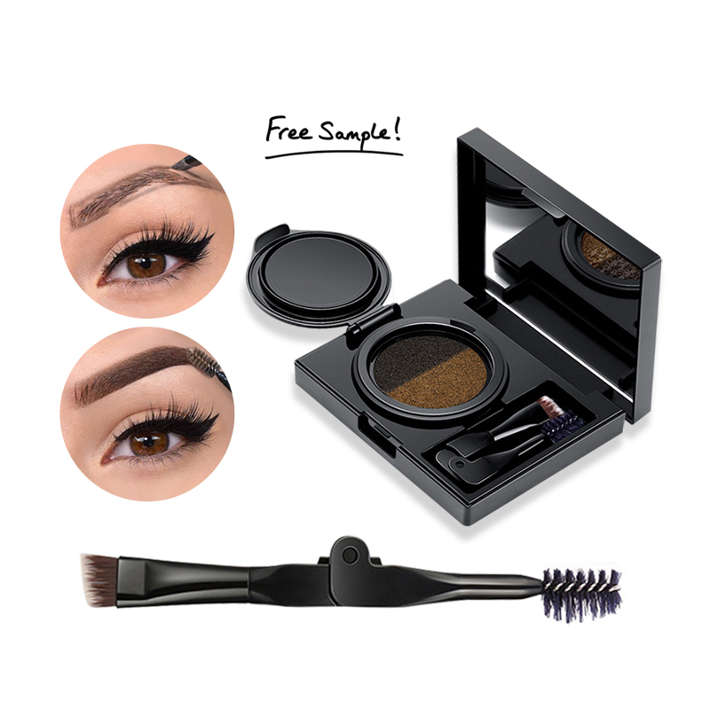 Waterproof Dual Powder Eyebrow Kit with Mirror & Dual-Ended Brush – Long-Lasting, Smudge-Proof Brow Makeup