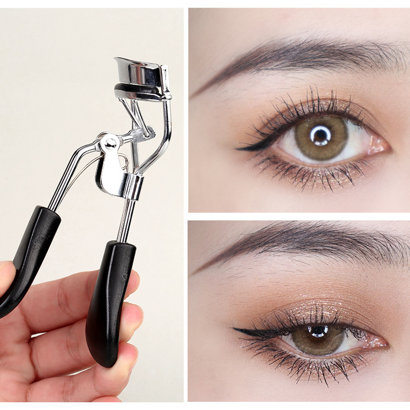 Stainless Steel Eyelash Curler with Soft Silicone Pad – Comfortable Grip, Long-Lasting Curl Effect