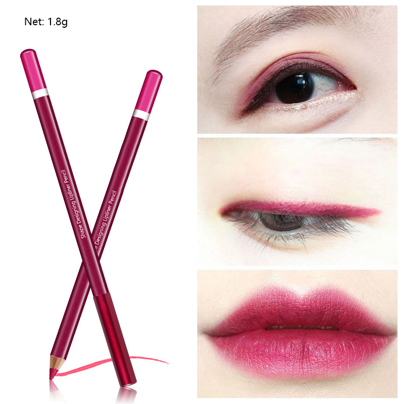 Waterproof Colorful Lip Liner Pencil – Smooth, Long-Lasting & Multi-Use Lip Contour Pen (1.8g)