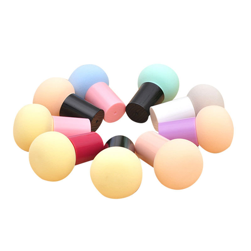 Mushroom Head Foundation Sponge Puff – Soft, Colorful, Reusable Makeup Applicator