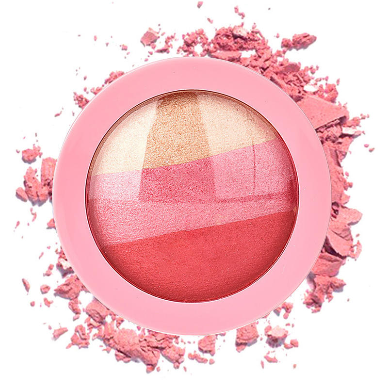 3 Color Gradient Blush Palette – Natural Radiant Cheek Color, 15g