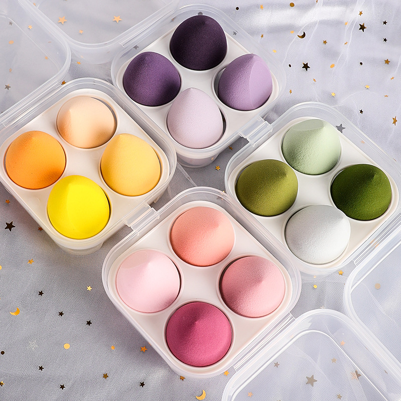 Makeup Sponge Set – 4/8PCS Soft Latex-Free Beauty Blenders in Travel Storage Case