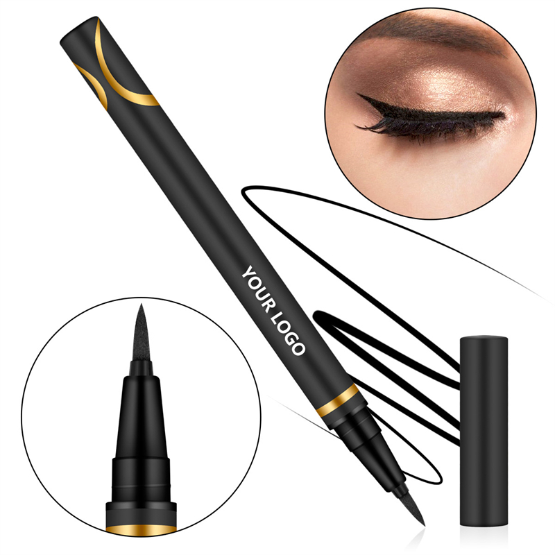 24H Waterproof Precision Liquid Eyeliner Pen – Bold Black Color, Felt Tip, Sweatproof & Smudge-proof Formula