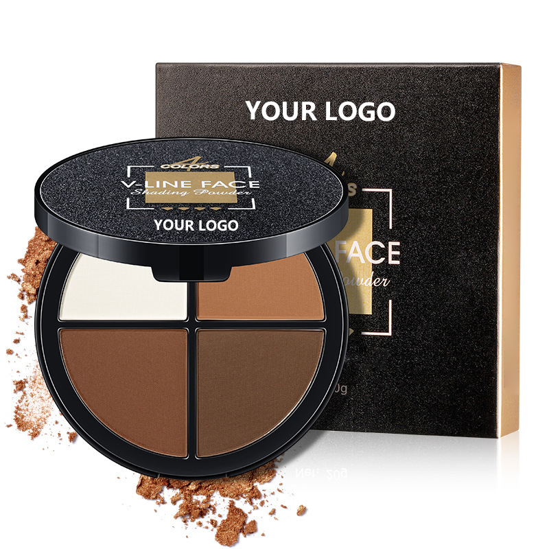 4 Color V-Line Face Shading Powder Palette