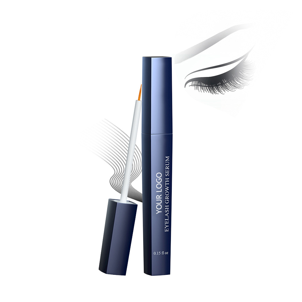 Deep Blue Eyelash Growth Serum – Longer, Darker & Thicker Lashes in 3 Weeks | Precision Brush Applicator | 0.15 fl oz