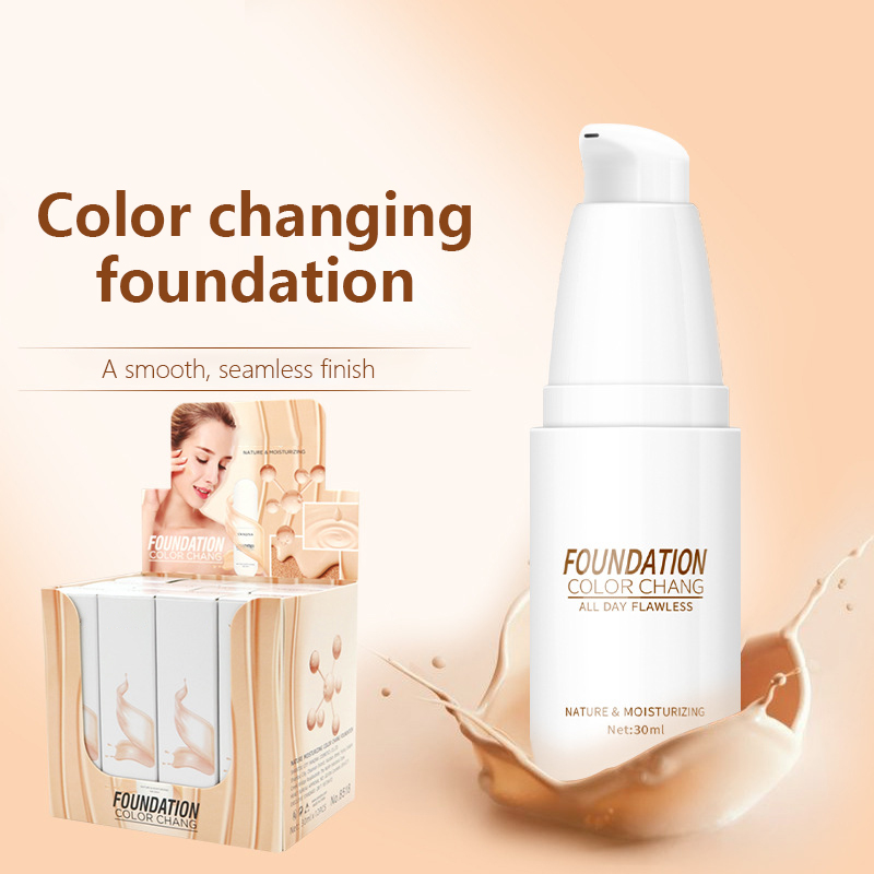 Color Changing Liquid Foundation – Smart Shade Matching, Moisturizing & Long-Lasting Coverage