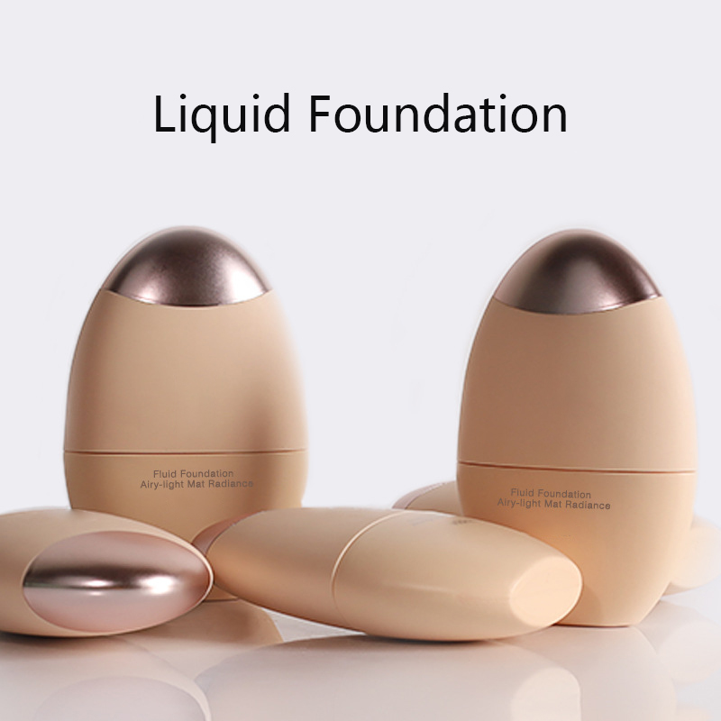 All-in-One Liquid Foundation with Built-in Brush – Lightweight, Long-Lasting, Matte Finish