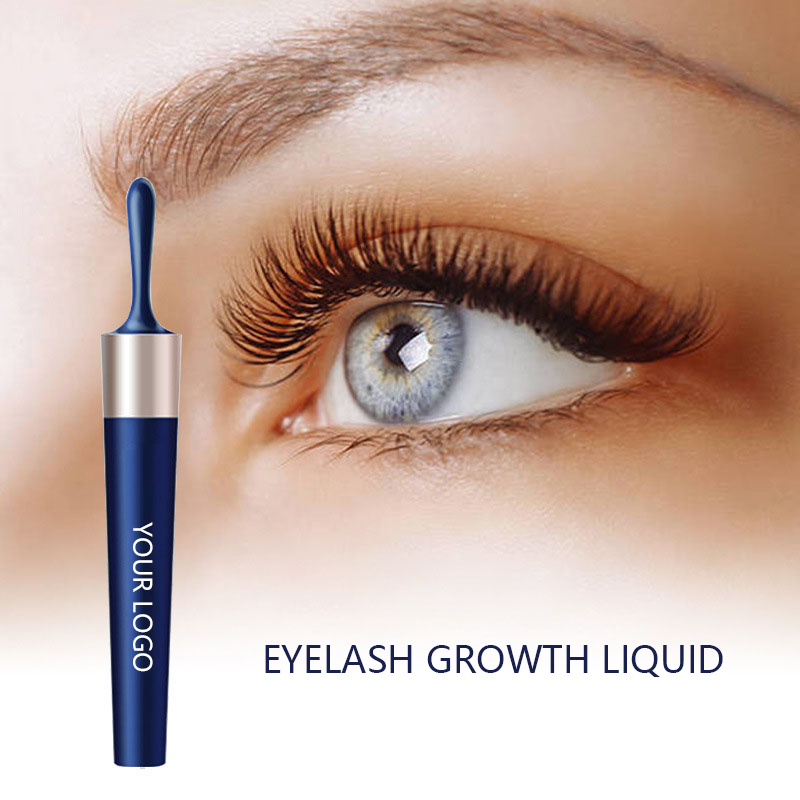 Premium Eyelash Growth Liquid – Long, Curly & Stronger Lashes in Weeks | Blue Serum with Soft Brush for Precise Application