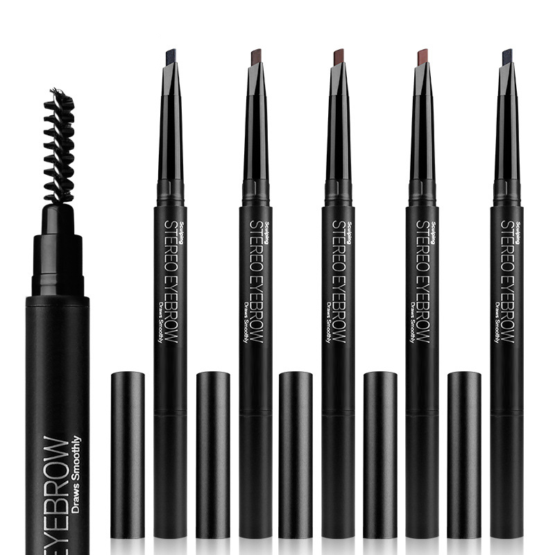 Dual-ended Waterproof Automatic Eyebrow Pencil – Natural Long-lasting Stereo Brow Definer