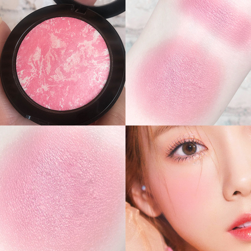 Marble Baked Blush – Lightweight Long-Lasting Powder Blusher with Natural Glow Finish