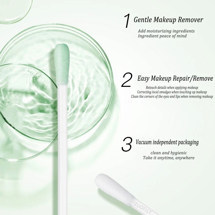 Disposable Eye Makeup Remover Cotton Swabs – Precision Oil-Based Cleanser Sticks