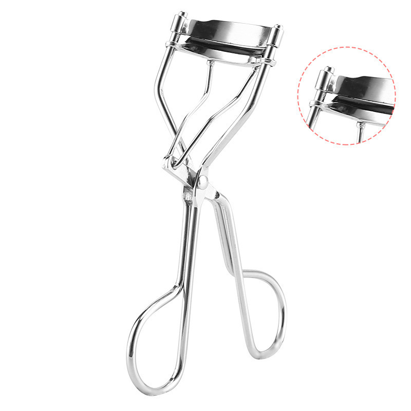 Classic Stainless Steel Eyelash Curler – Professional Lash Tool with Silicone Pad & Ergonomic Handle