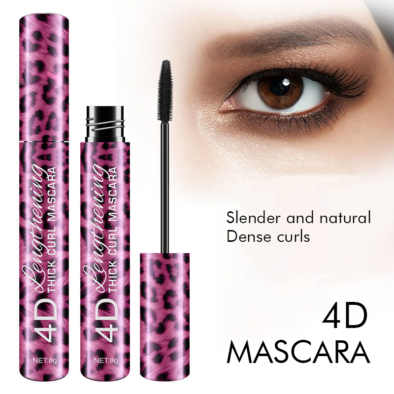 4D Leopard Mascara – Thick Curl, Lengthening & Volumizing Long-Lasting Waterproof Mascara