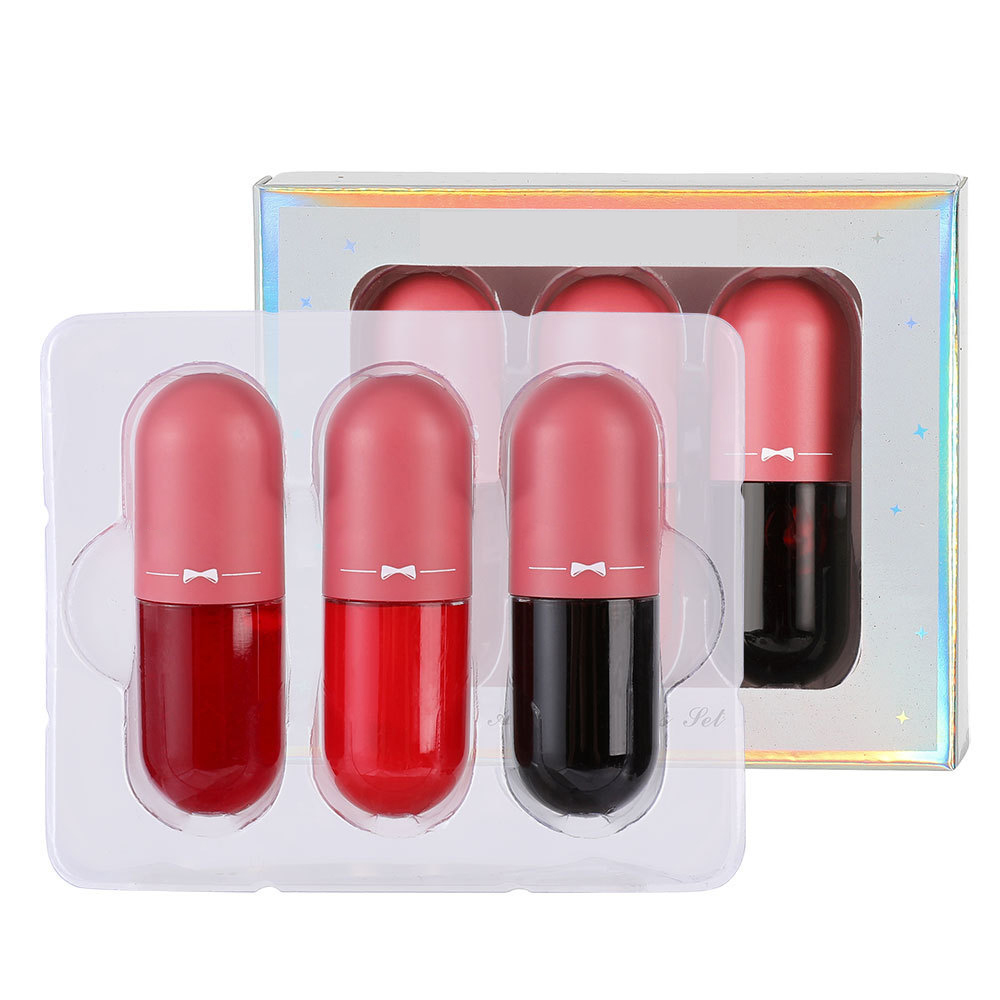 3-Piece Capsule Lip Gloss Set – High Shine Moisturizing Lip Glaze Collection