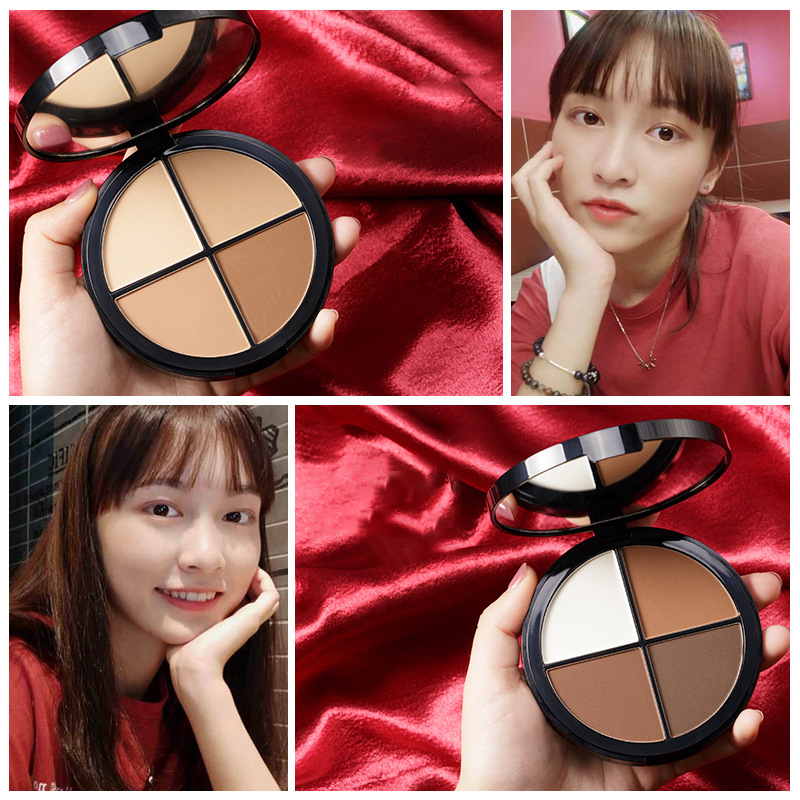 4 Color V-Line Face Shading Powder Palette