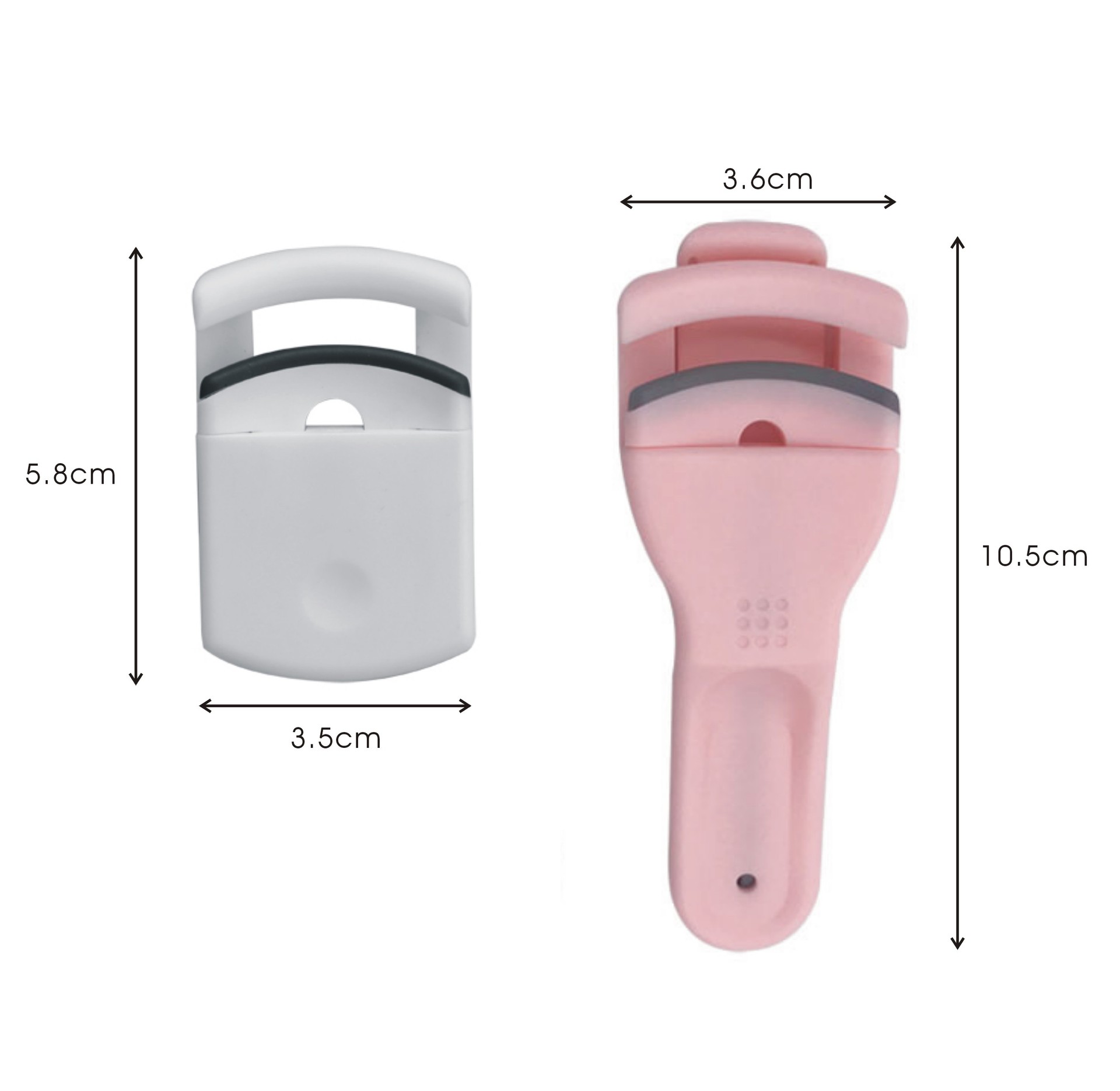 Mini Foldable Eyelash Curler – Compact Travel Lash Tool with Soft Silicone Pad for Natural Curl