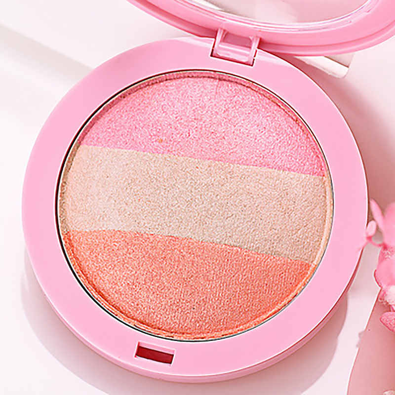 3 Color Gradient Blush Palette – Natural Radiant Cheek Color, 15g