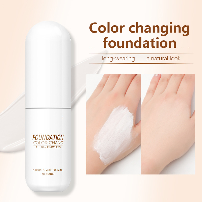 Color Changing Liquid Foundation – Smart Shade Matching, Moisturizing & Long-Lasting Coverage