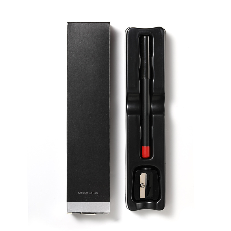 Waterproof Matte Lip Liner Pencil – Long-lasting Smooth Lip Contour with Built-in Sharpener