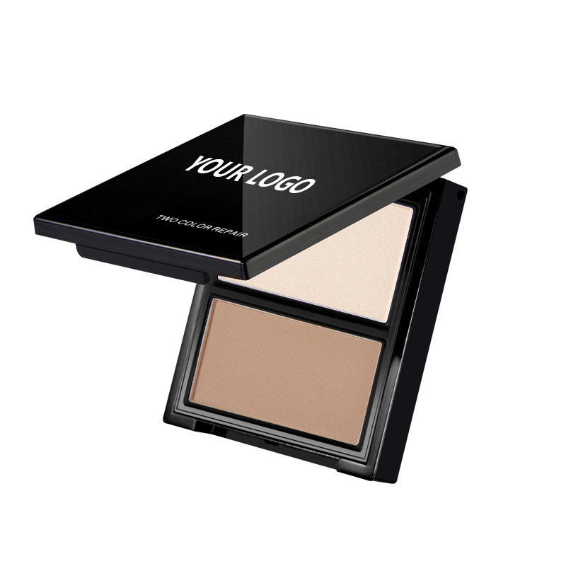 2-Color Contour Powder Palette for Face Sculpting