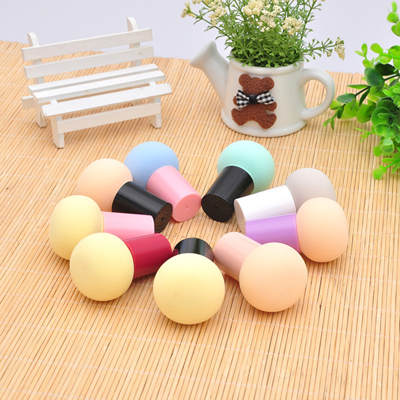 Mushroom Head Foundation Sponge Puff – Soft, Colorful, Reusable Makeup Applicator