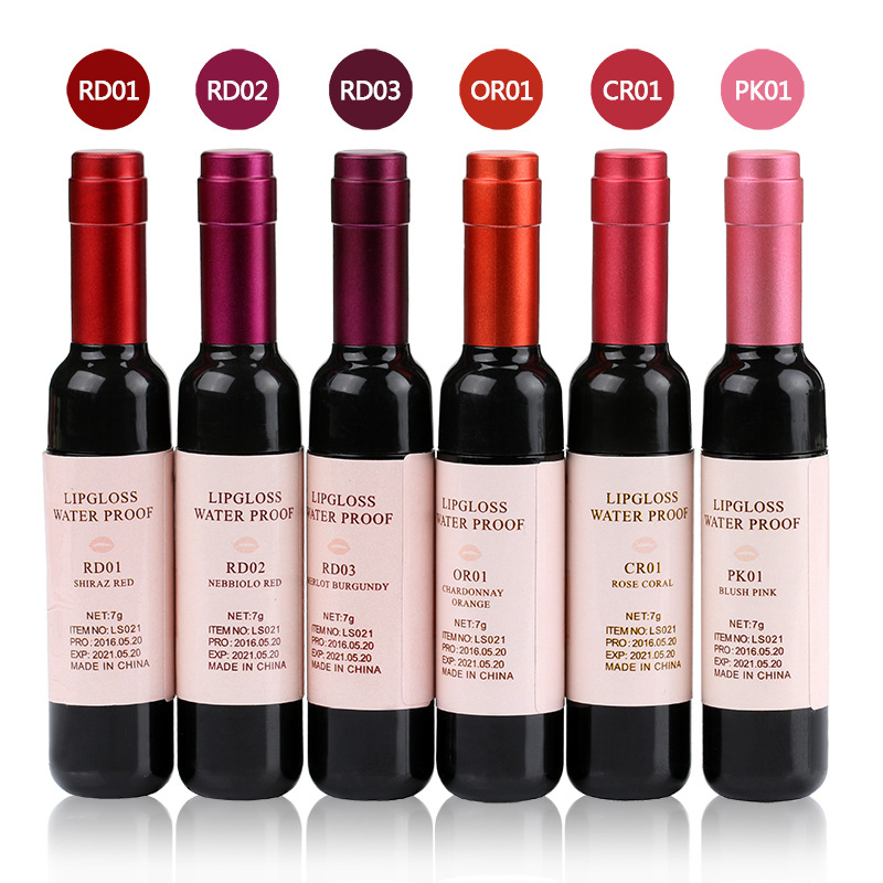 Wine Lip Tint – Long Lasting Waterproof Matte & Glossy Lip Stain (6 Shades)