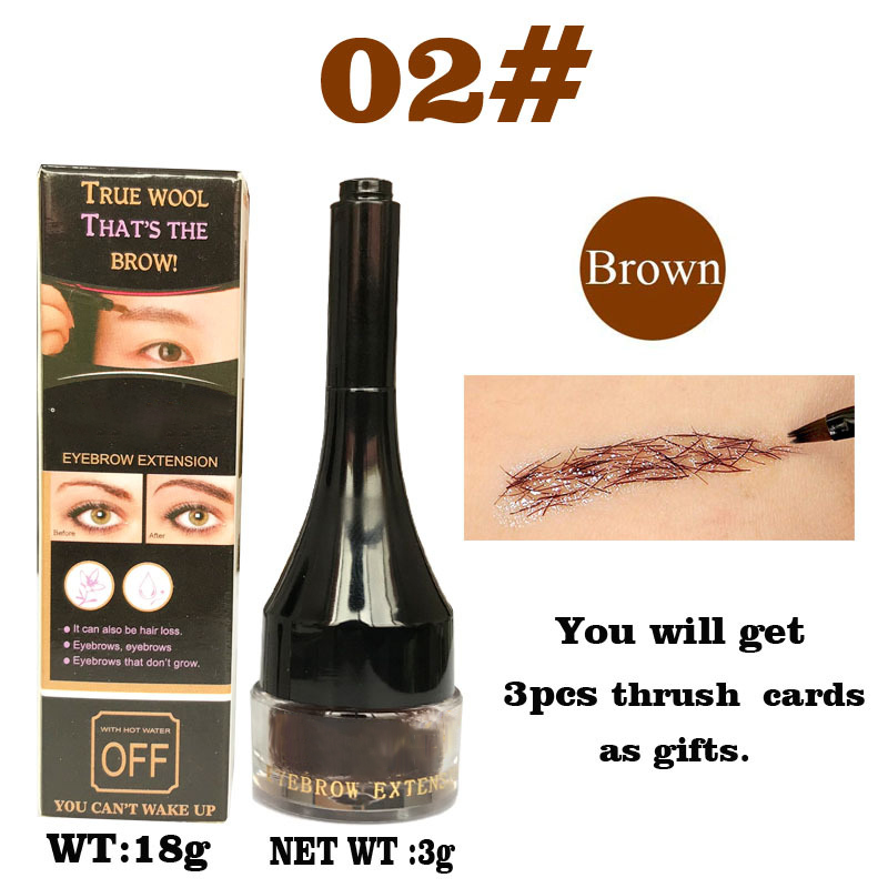 True Wool Eyebrow Extension Gel – Natural-Looking, Waterproof & Long-Lasting Fiber Brow Enhancer