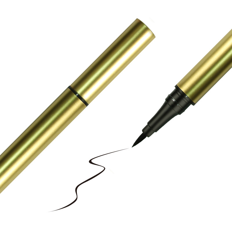 Waterproof Gold Liquid Eyeliner Pen – Precision Felt Tip Liner – Smudge-Proof & Long-Lasting Formula