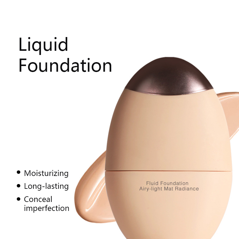 All-in-One Liquid Foundation with Built-in Brush – Lightweight, Long-Lasting, Matte Finish