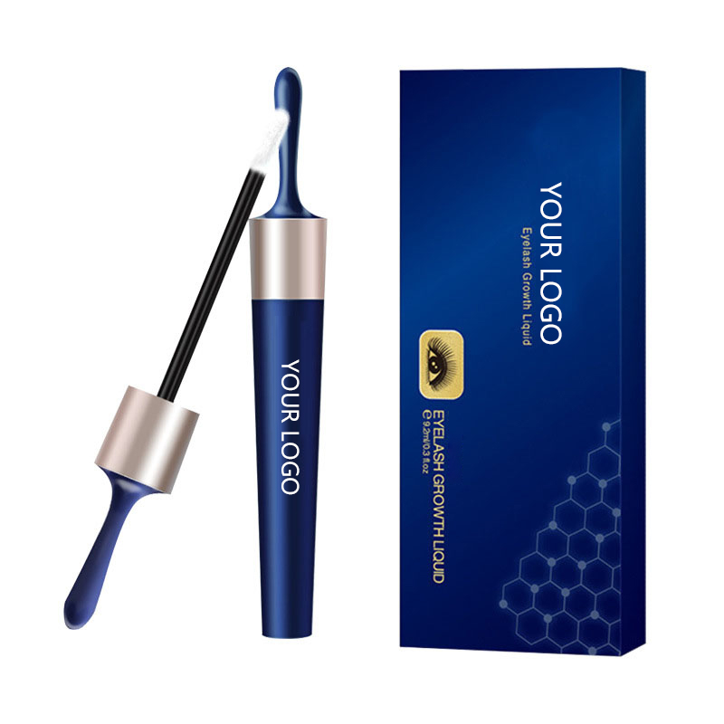 Premium Eyelash Growth Liquid – Long, Curly & Stronger Lashes in Weeks | Blue Serum with Soft Brush for Precise Application