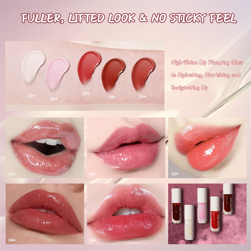 GrandeLIPS Plumping Lip Gloss – High Shine Hydrating Lip Enhancer