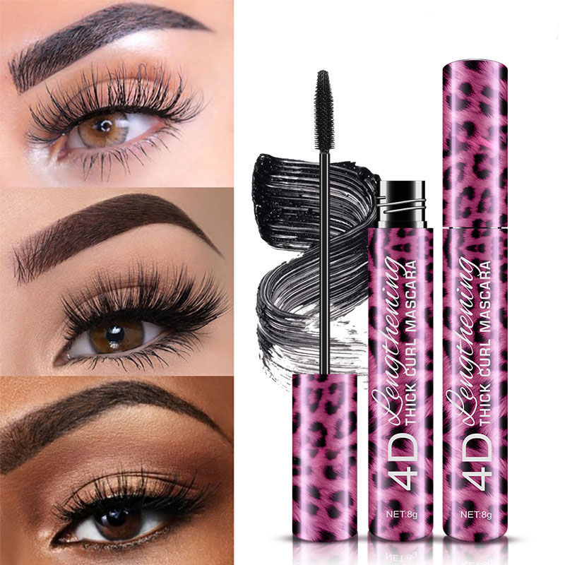 4D Leopard Mascara – Thick Curl, Lengthening & Volumizing Long-Lasting Waterproof Mascara