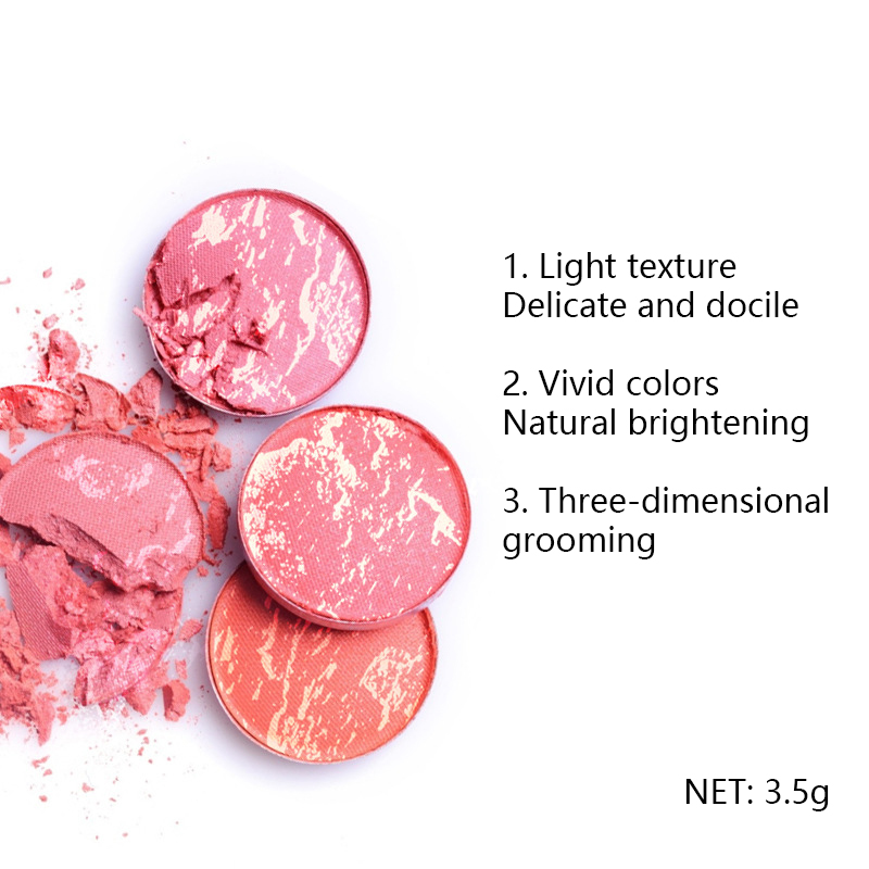 Marble Baked Blush – Lightweight Long-Lasting Powder Blusher with Natural Glow Finish