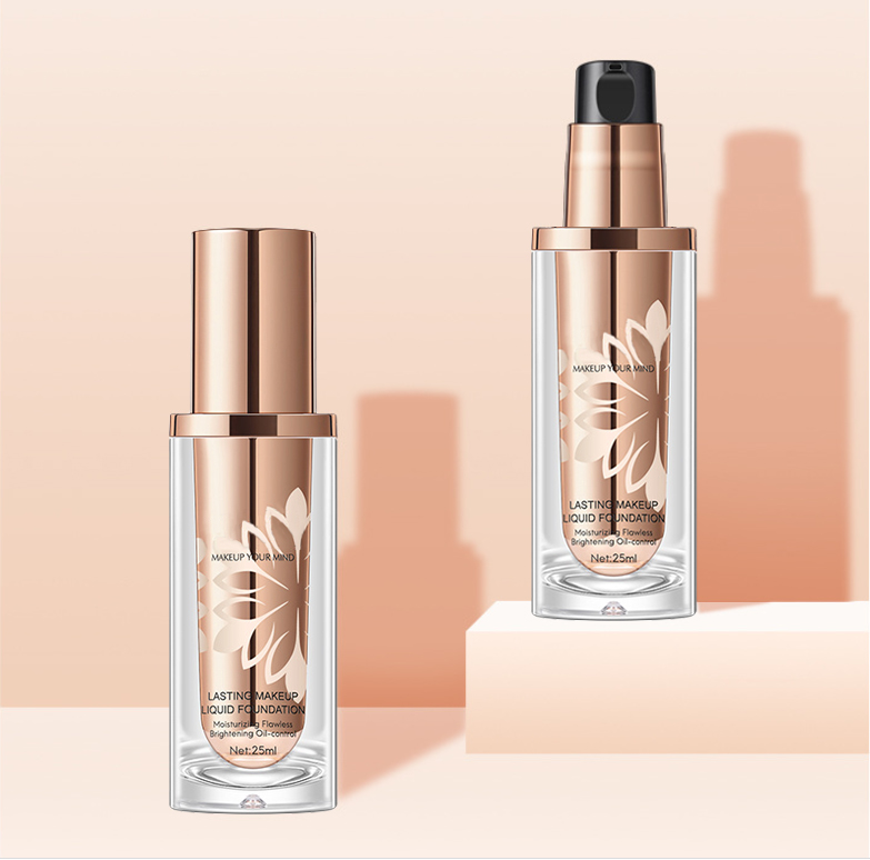 Long-Lasting Liquid Foundation – Full Coverage, Lightweight, Waterproof, Multiple Shades