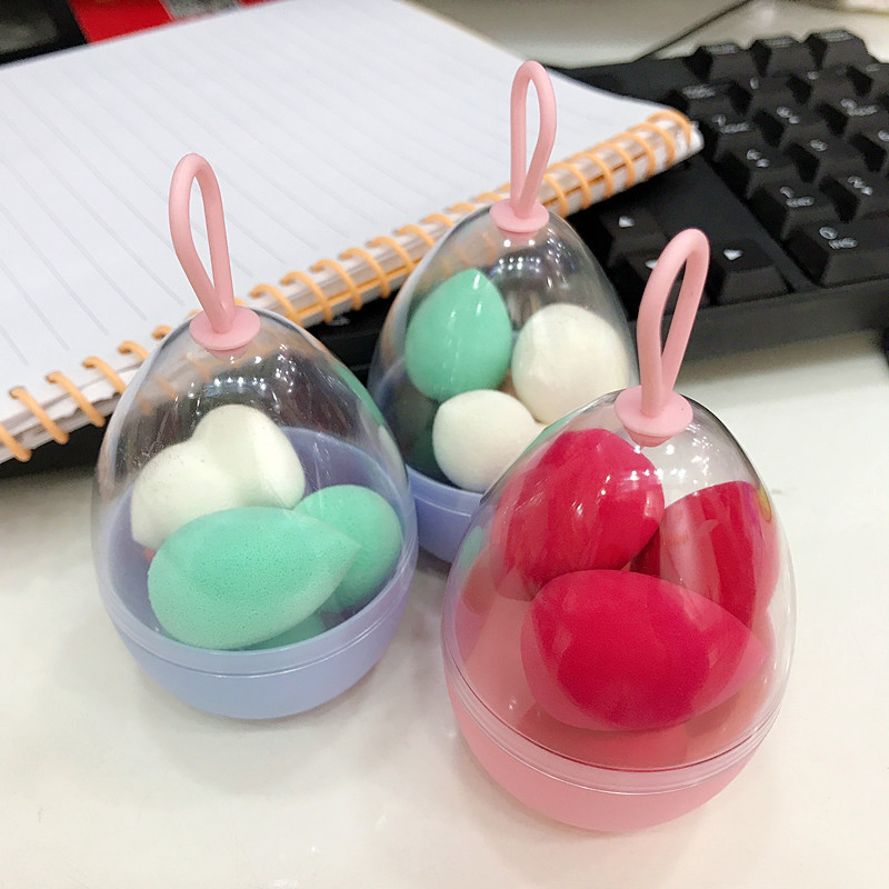 Colorful Makeup Sponges – Multi-Shape Beauty Blender Set in Capsule Case