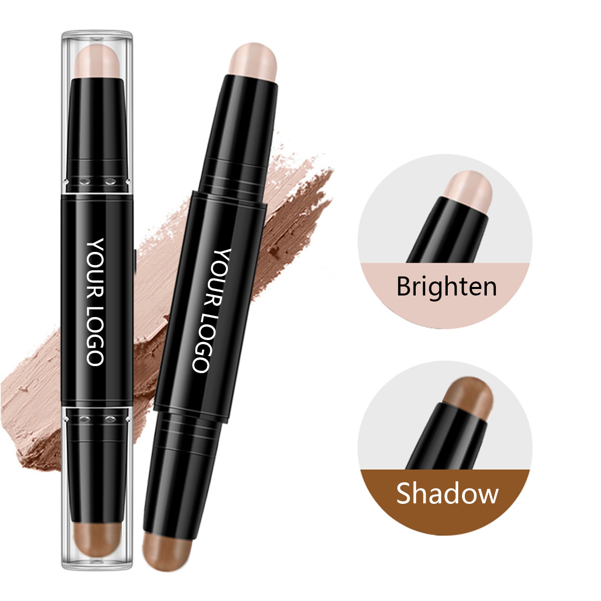 Dual-Ended Highlight & Contour Stick for Face Sculpting