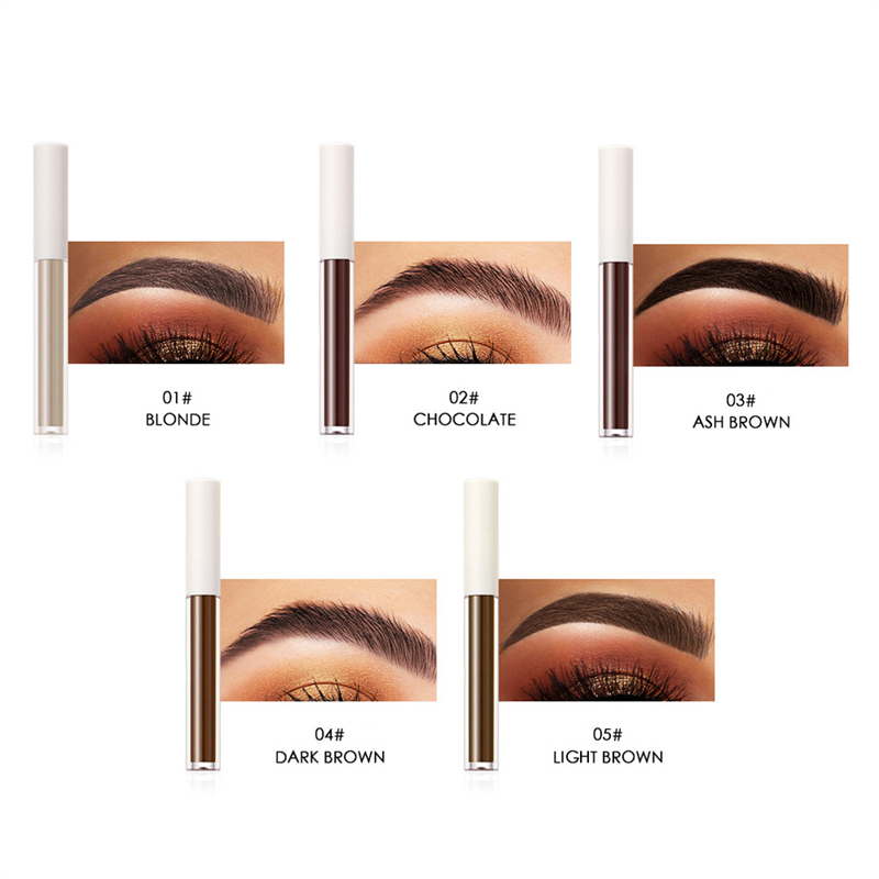 Tinted Eyebrow Mascara Gel – Waterproof Long-Lasting Brow Shaper with Precision Brush (5 Shades)