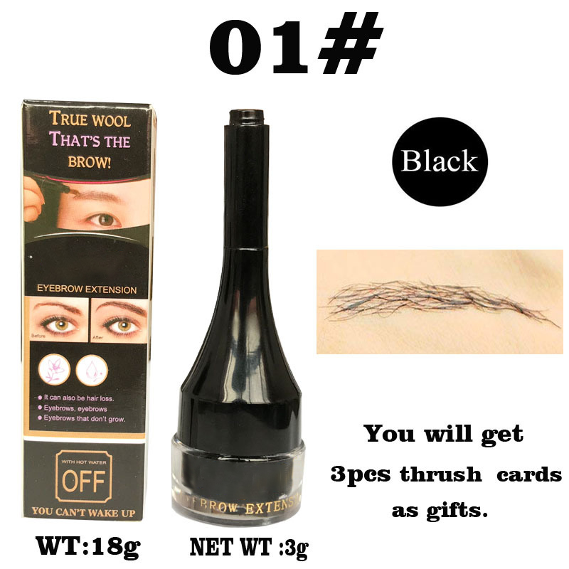 True Wool Eyebrow Extension Gel – Natural-Looking, Waterproof & Long-Lasting Fiber Brow Enhancer